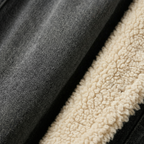 Lang Denimfrakke med Fåreskindsfor til Damer – styling-eksempel
