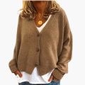 Hyggelig Cardigan med V-hals og Knapper