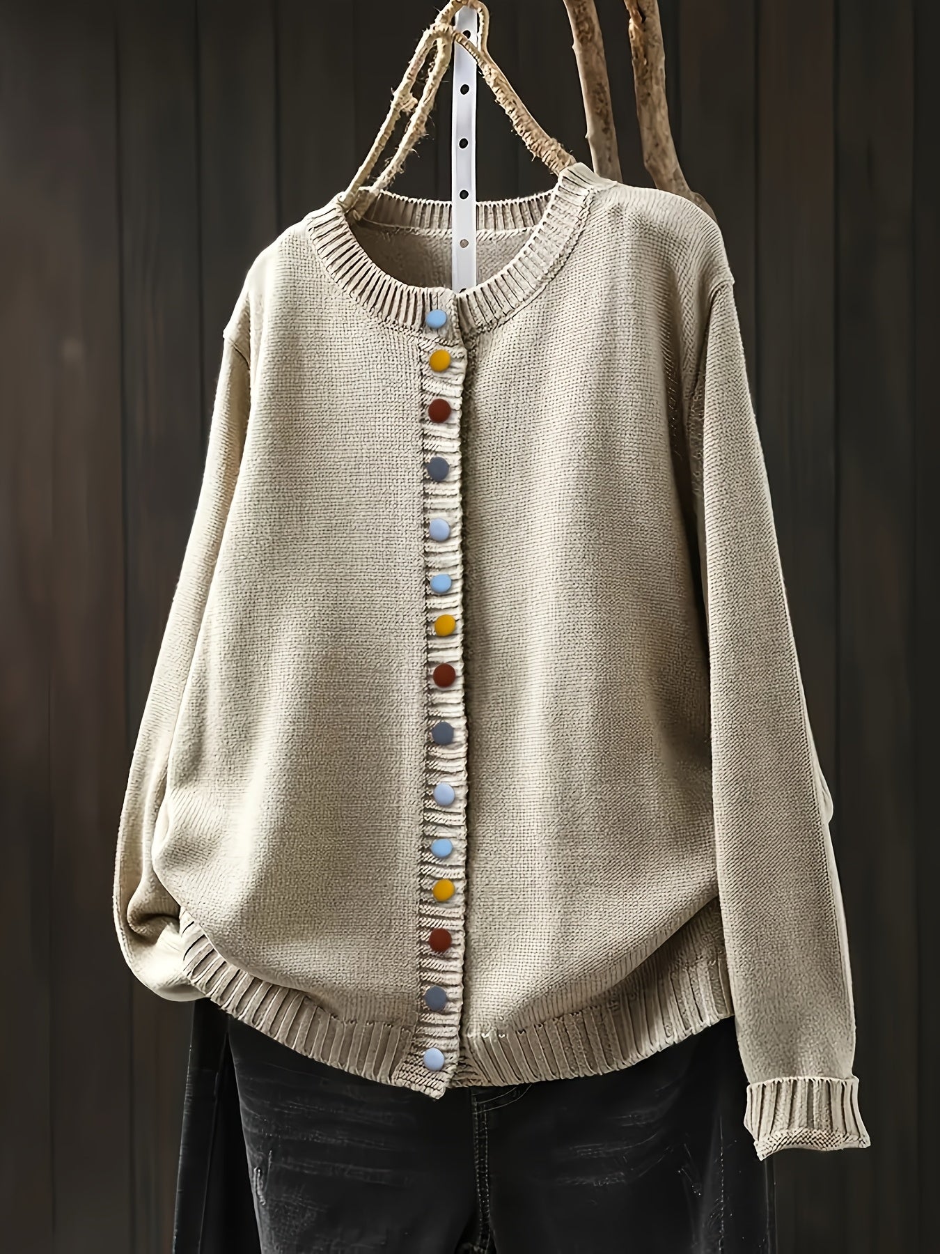 Elegant Cardigan med Knapper