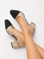 Camille | Two-Tone Slingback Heels for Women