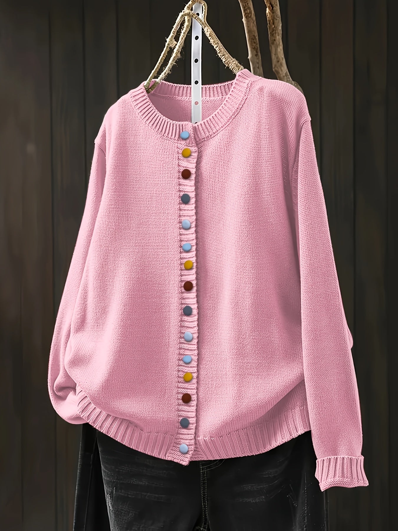 Elegant Cardigan med Knapper