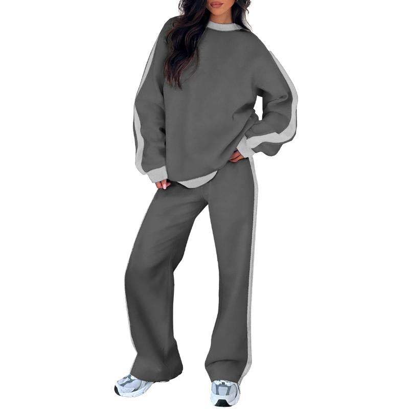 Løstsiddende Loungewear-Sæt med Lige Ben til Damer – styling