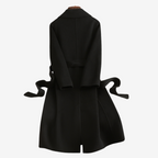 Elegant Trenchcoat med Bindebælte til Damer – detalje 5