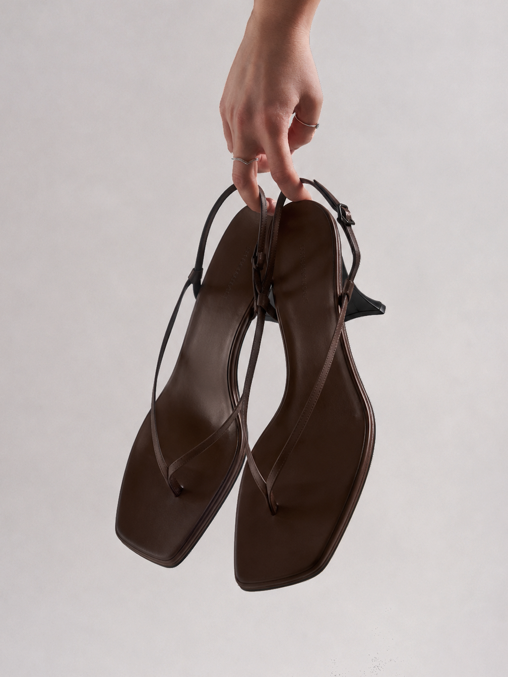 Sienna | Brown Strappy Kitten Heels for Women
