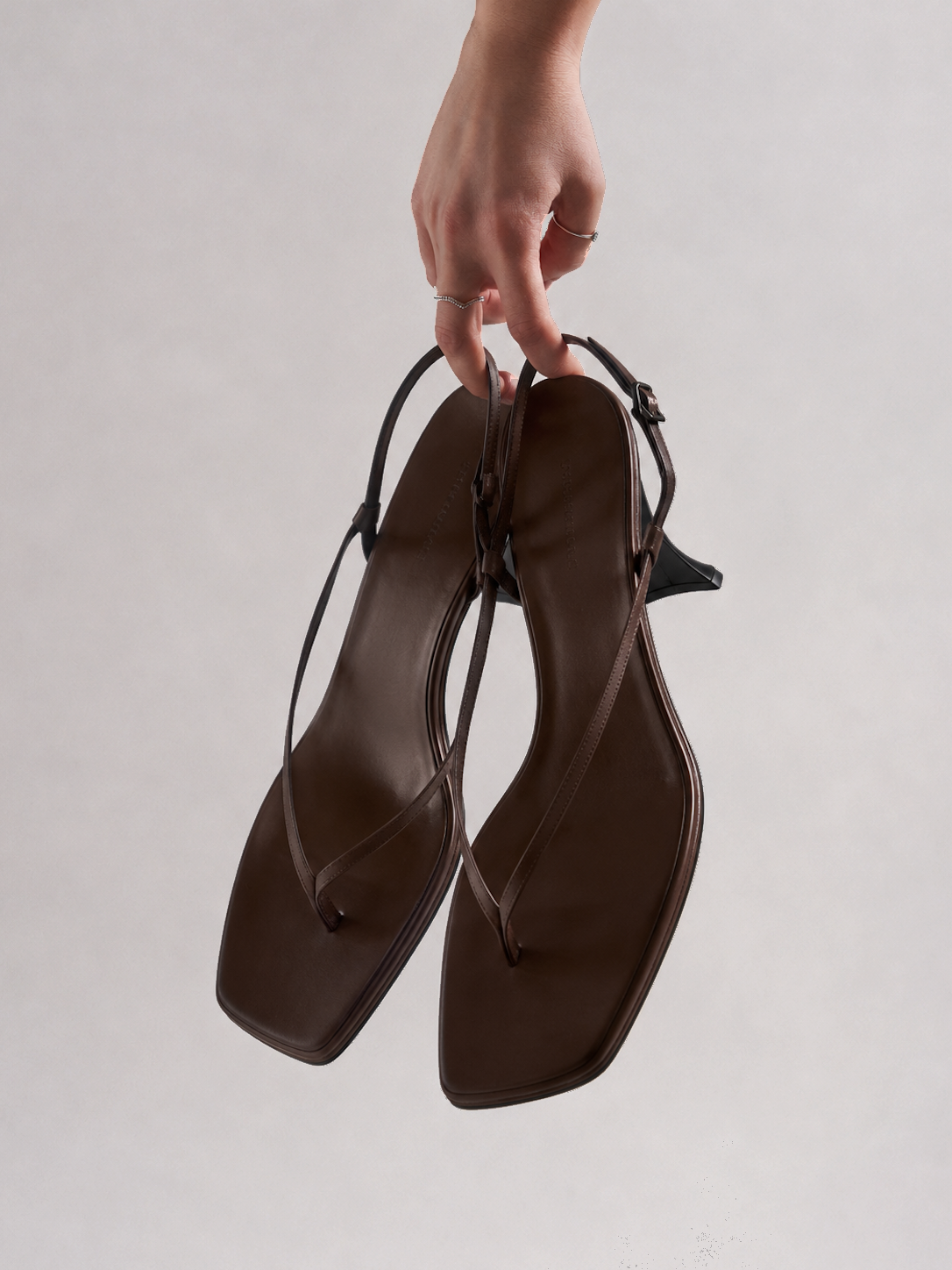 Sienna | Brown Strappy Kitten Heels for Women