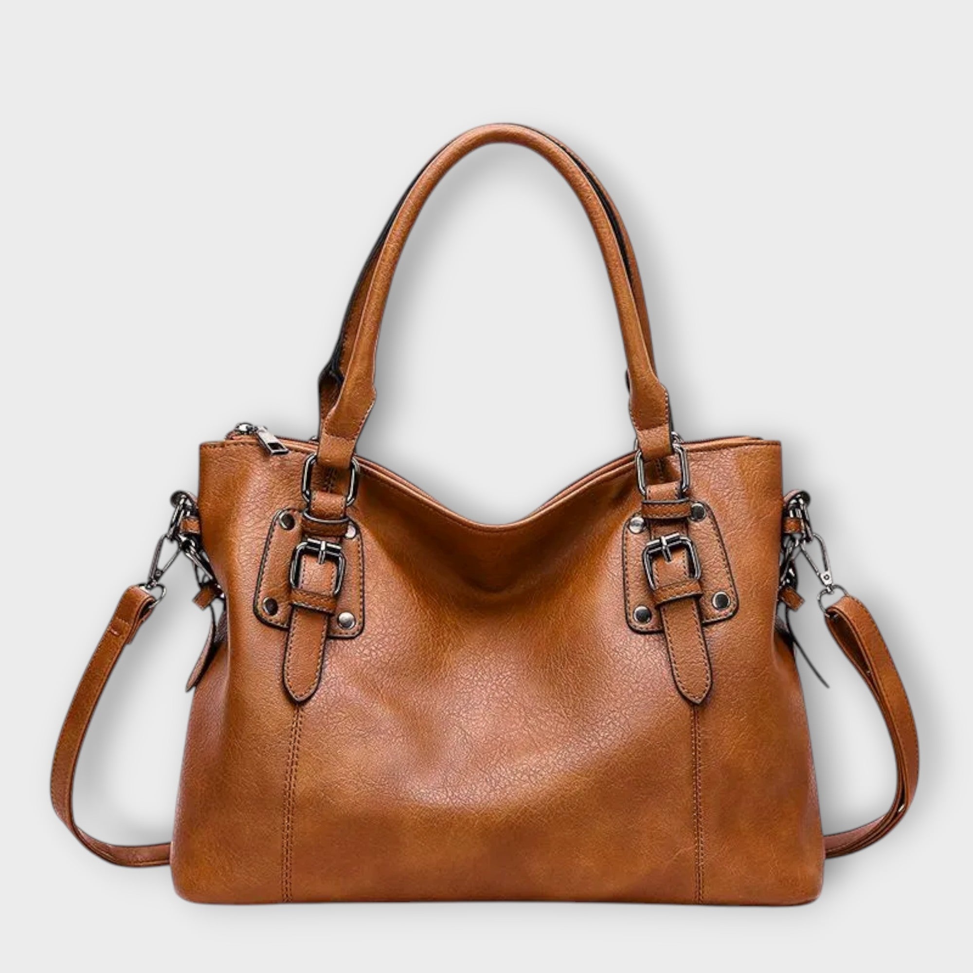 Elegant skuldertaske til damer med ruskindsfor