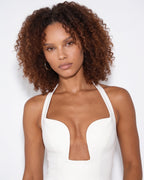 Cut-out halter bustier top, detail view 4