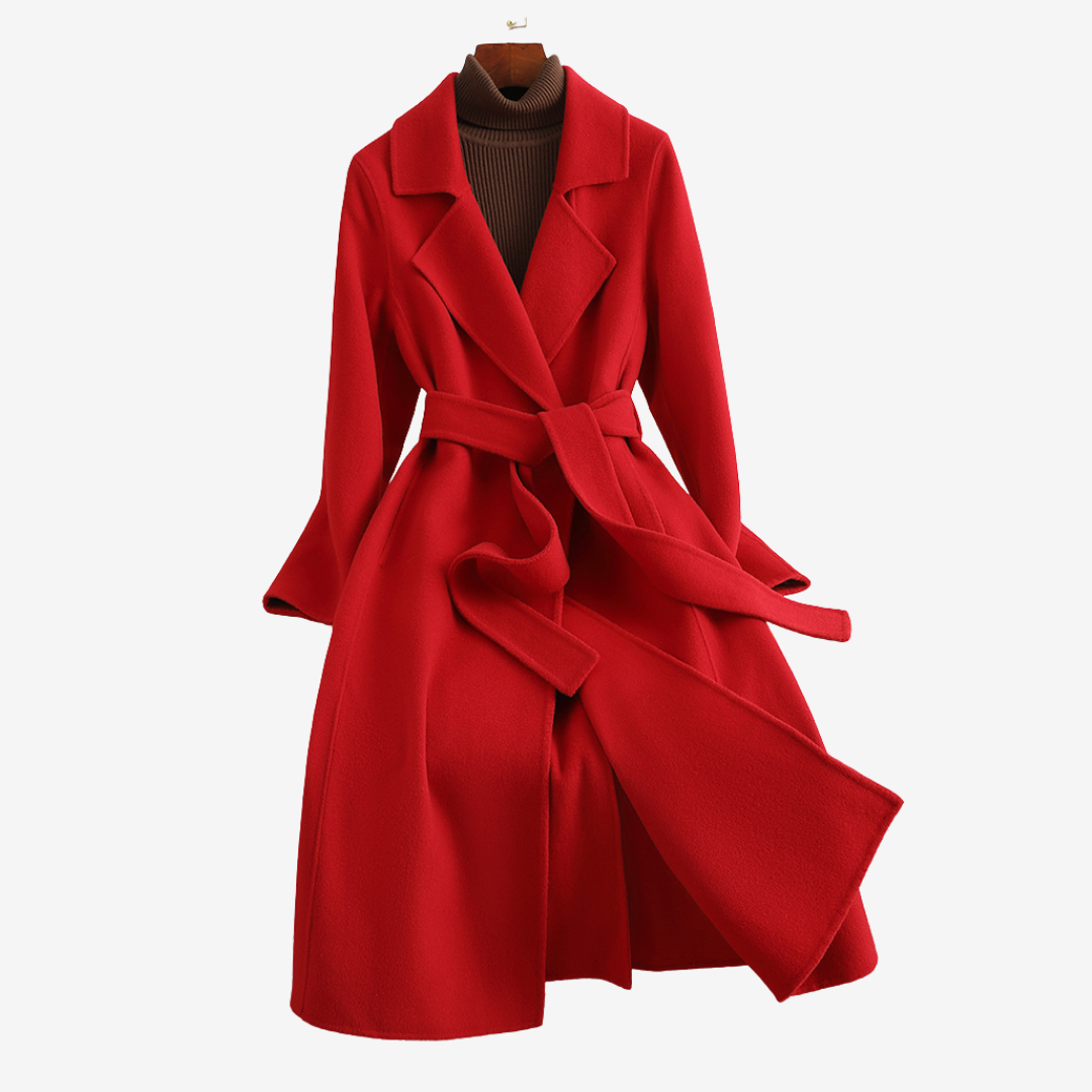 Elegant Trenchcoat med Bindebælte til Damer – detalje 6