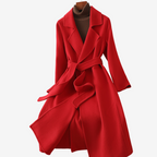 Elegant Trenchcoat med Bindebælte til Damer – detalje 7