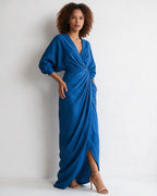 Twist-front wrap maxi dress, detail view 13