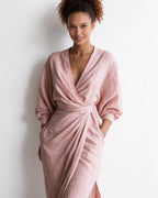 Twist-front wrap maxi dress, detail view 4