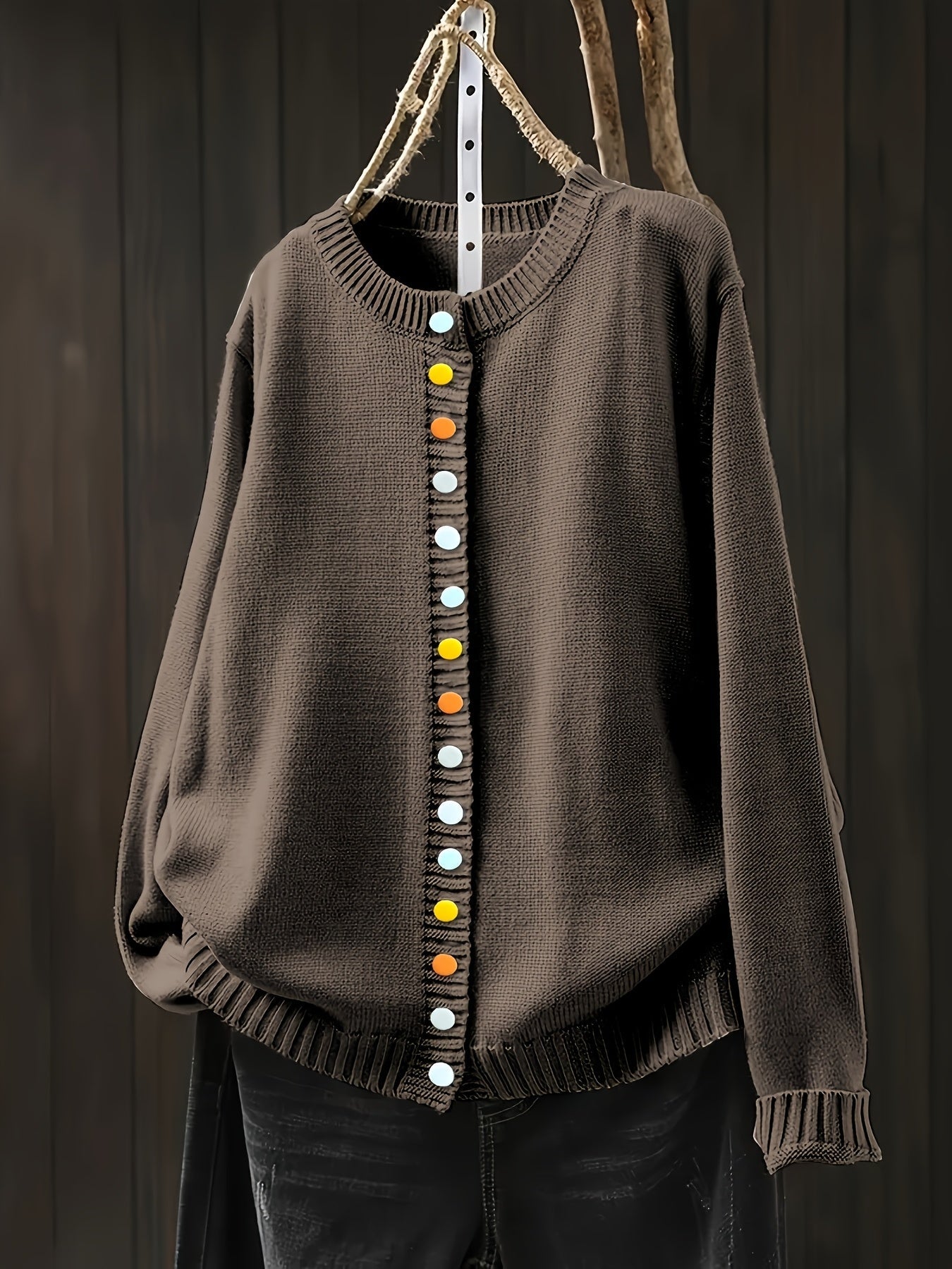 Elegant Cardigan med Knapper