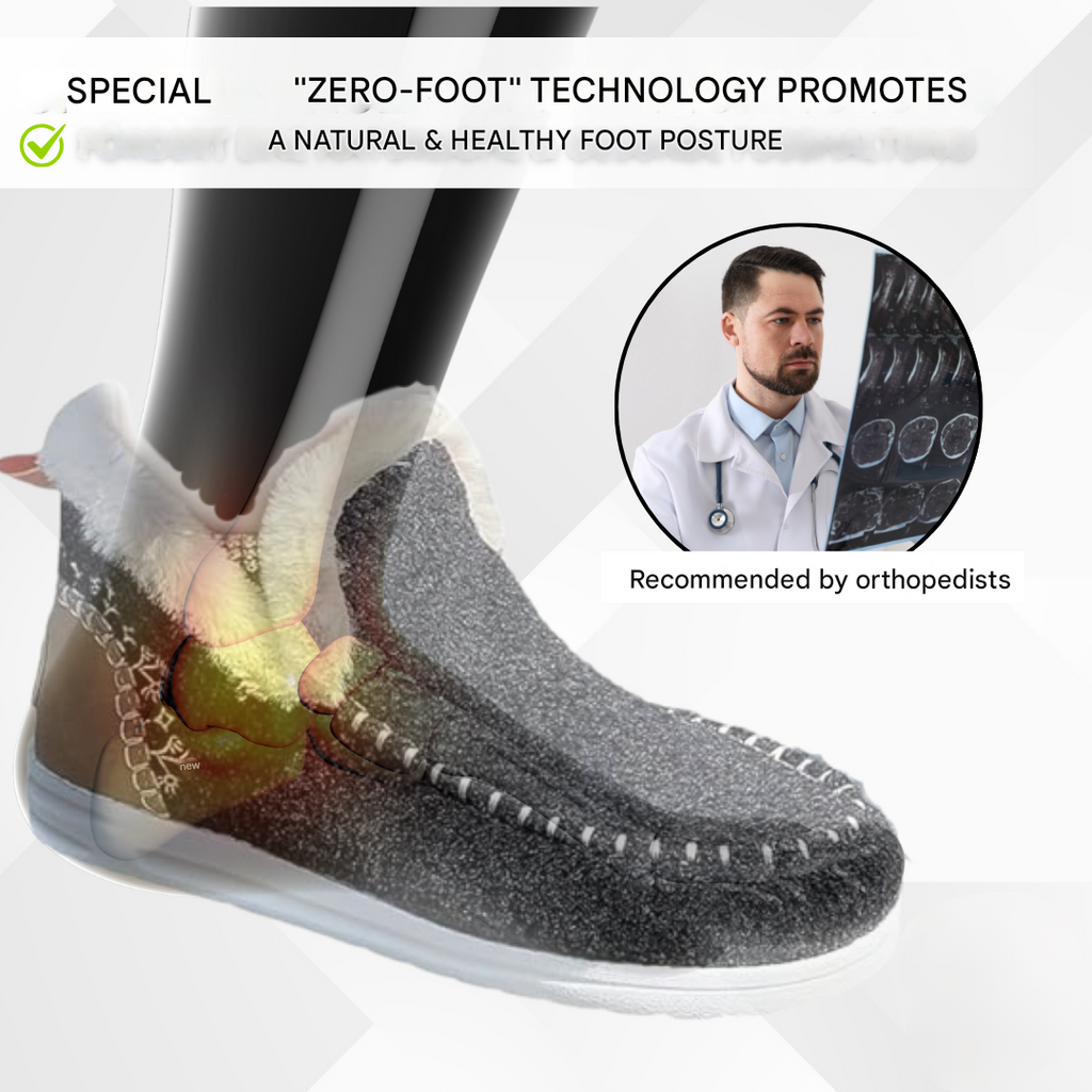 Ergonomisk Hjemmesko med Fleecefor til Damer – sidefra