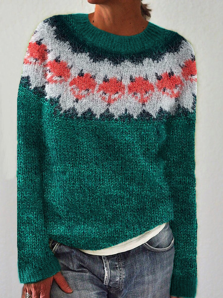 Festlig Julesweater med Ræveprint