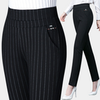 Højtaljede Stretch Leggings til Damer – stofdetalje