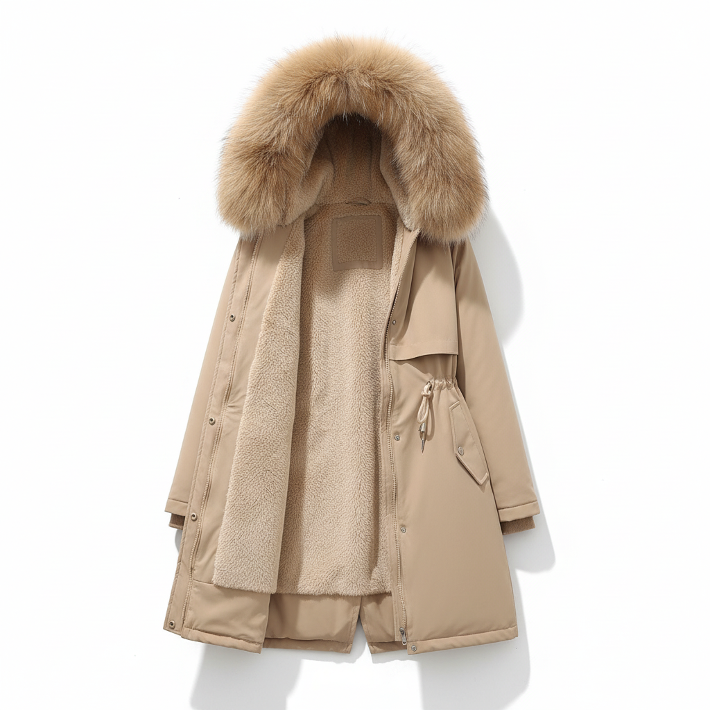 Fleece parka til damer, fås i flere farver