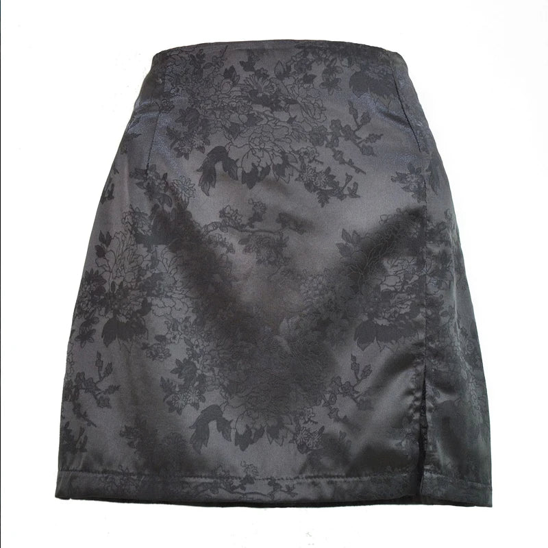 Satin A-line mini skirt, detail view 10