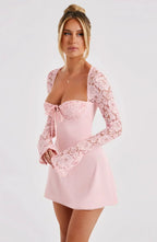 Classic elegant mini dress, view 24