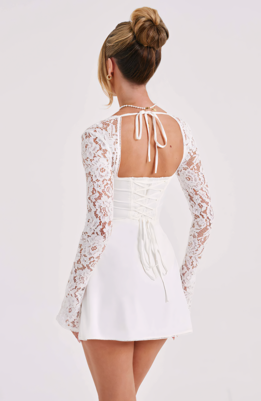 Classic elegant mini dress, view 9