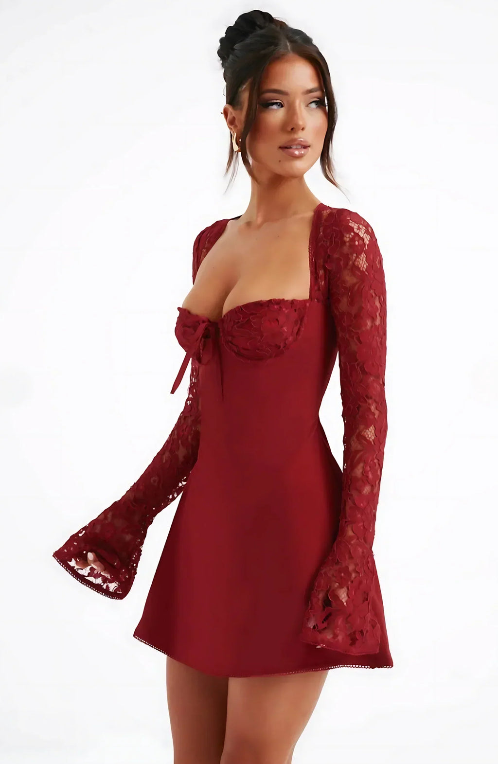 Classic elegant mini dress, view 2