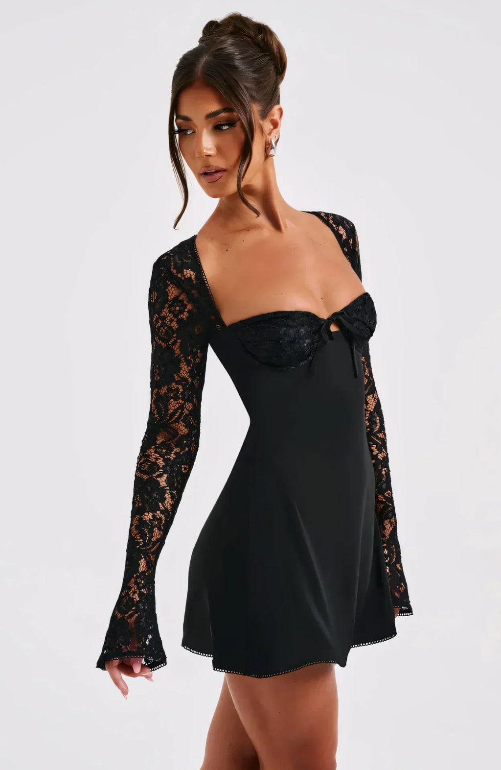 Classic elegant mini dress, view 17