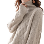 Afslappet Sweater i Blød Strik