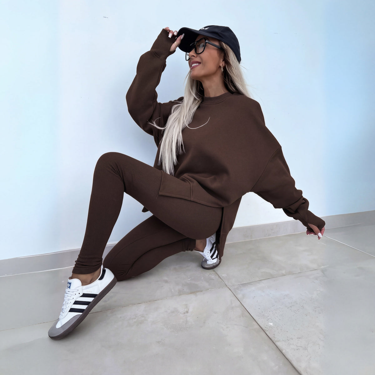 Afslappet Sweatshirt-Sæt med Lange Ærmer til Damer – styling