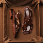 Leather cross strap sandal, detail view 7