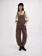 Oversized Overall med Lommer til Damer – båret på model