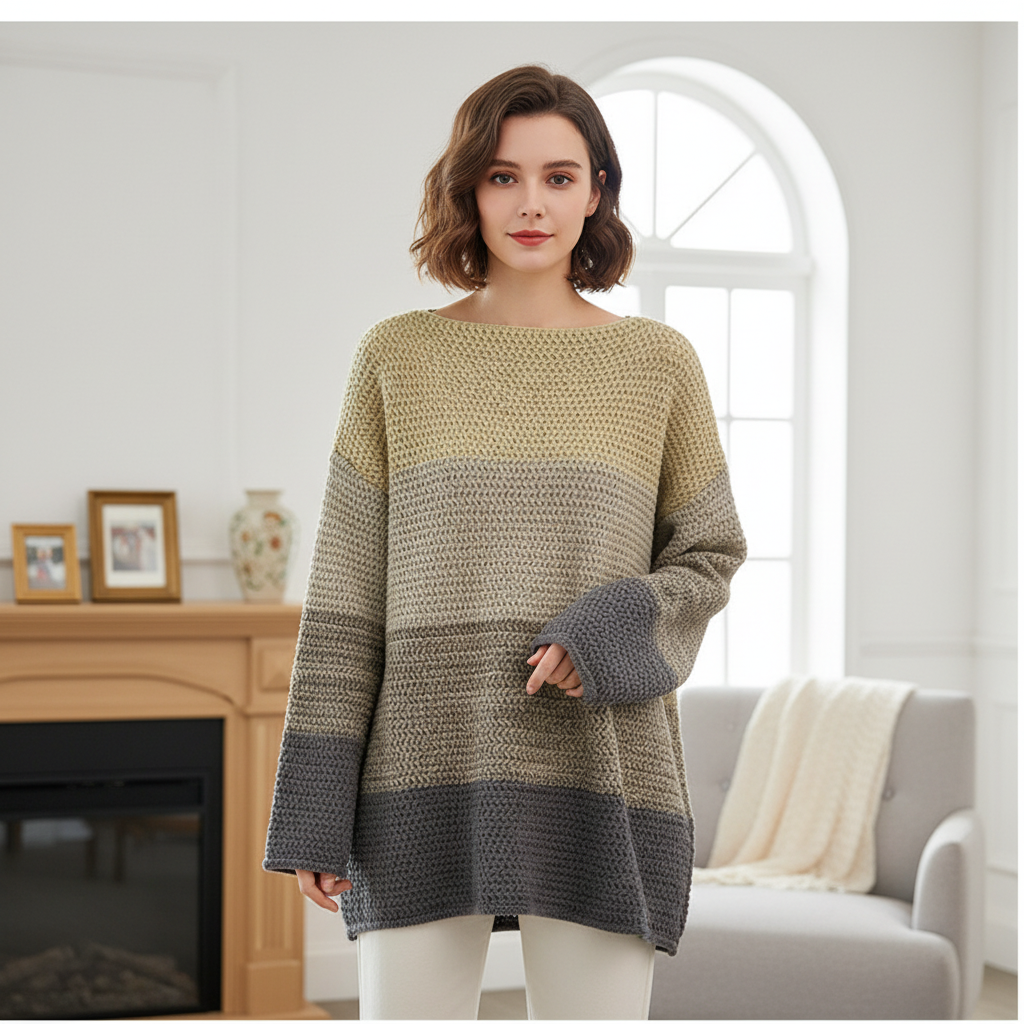 Hyggelig Oversized Strikket Sweater