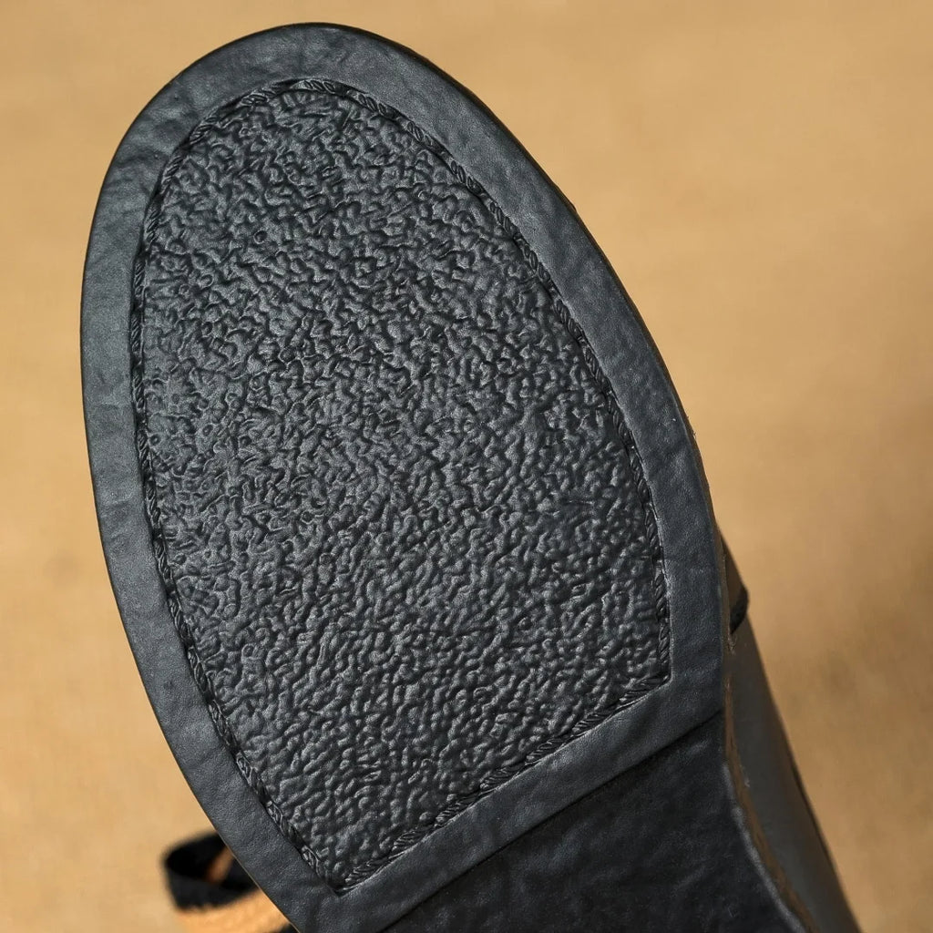 Two-tone woven leather loafer, detail view 18