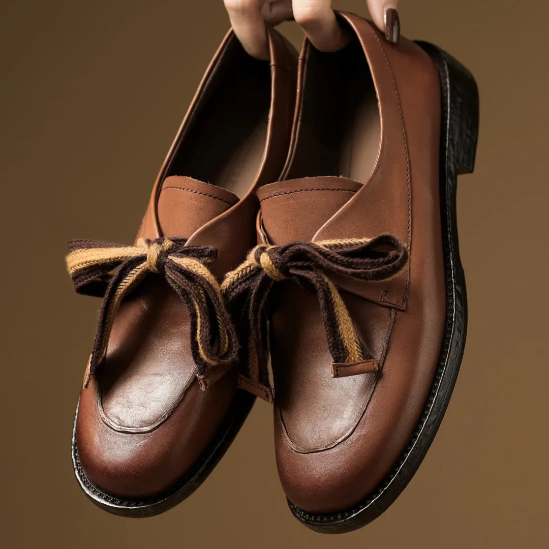 Two-tone woven leather loafer, detail view 20
