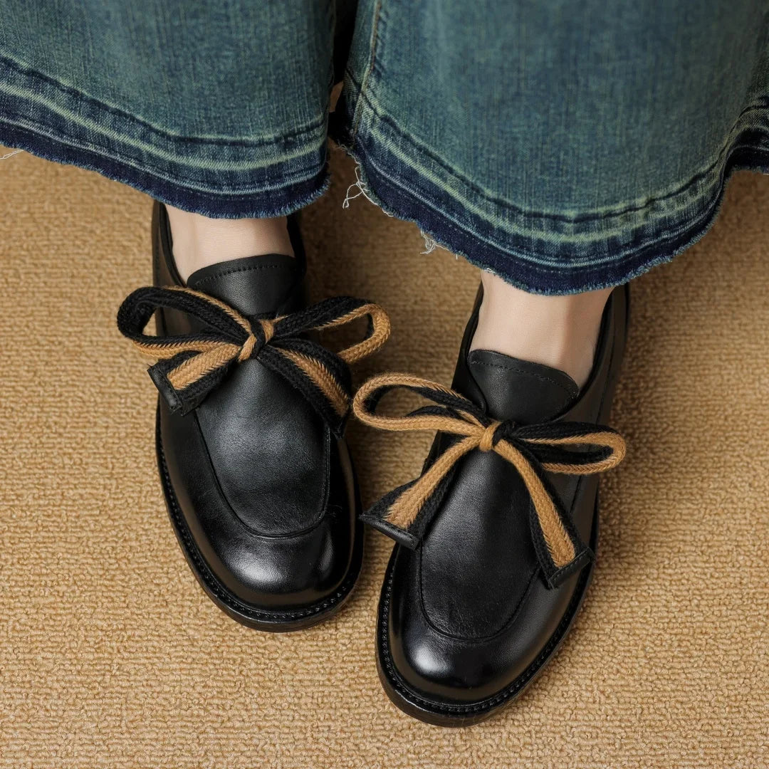 Two-tone woven leather loafer, detail view 8