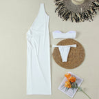 Bandeau bikini set with maxi cover-up, detail view 6