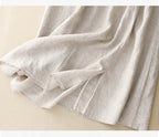 Embroidered linen A-line skirt, detail view 21
