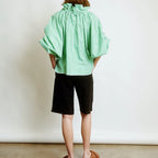 Ruffle collar bow tie blouse, detail view 19