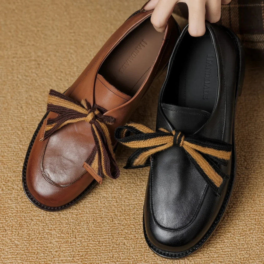 Two-tone woven leather loafer, detail view 11