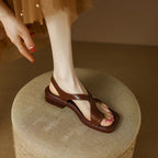 Leather cross strap sandal, detail view 15