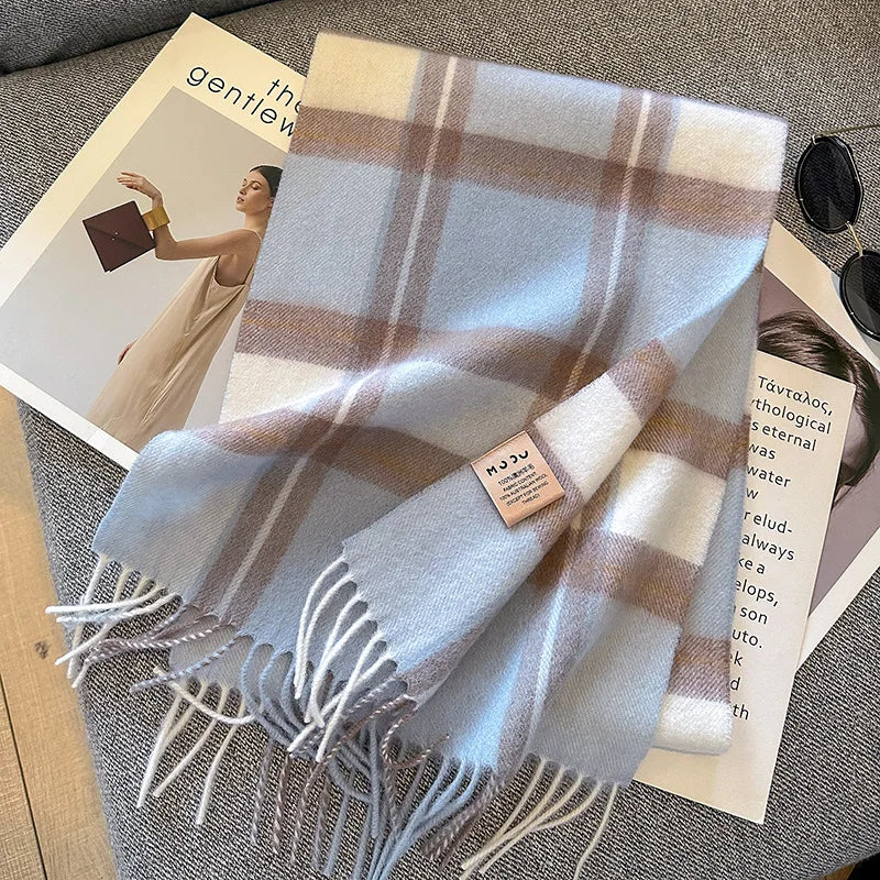 Australsk uldponcho til damer, forfra