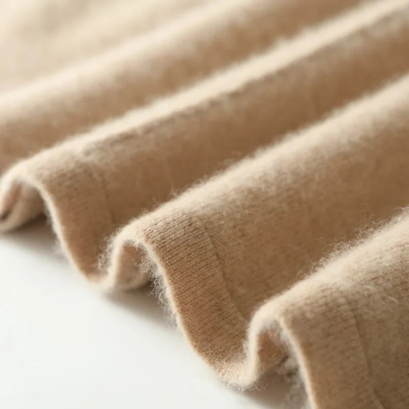 Flowing merino wool knit skirt, detail view 9