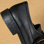 Two-tone woven leather loafer, detail view 4
