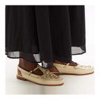 Woven leather slingback sandal, detail view 4