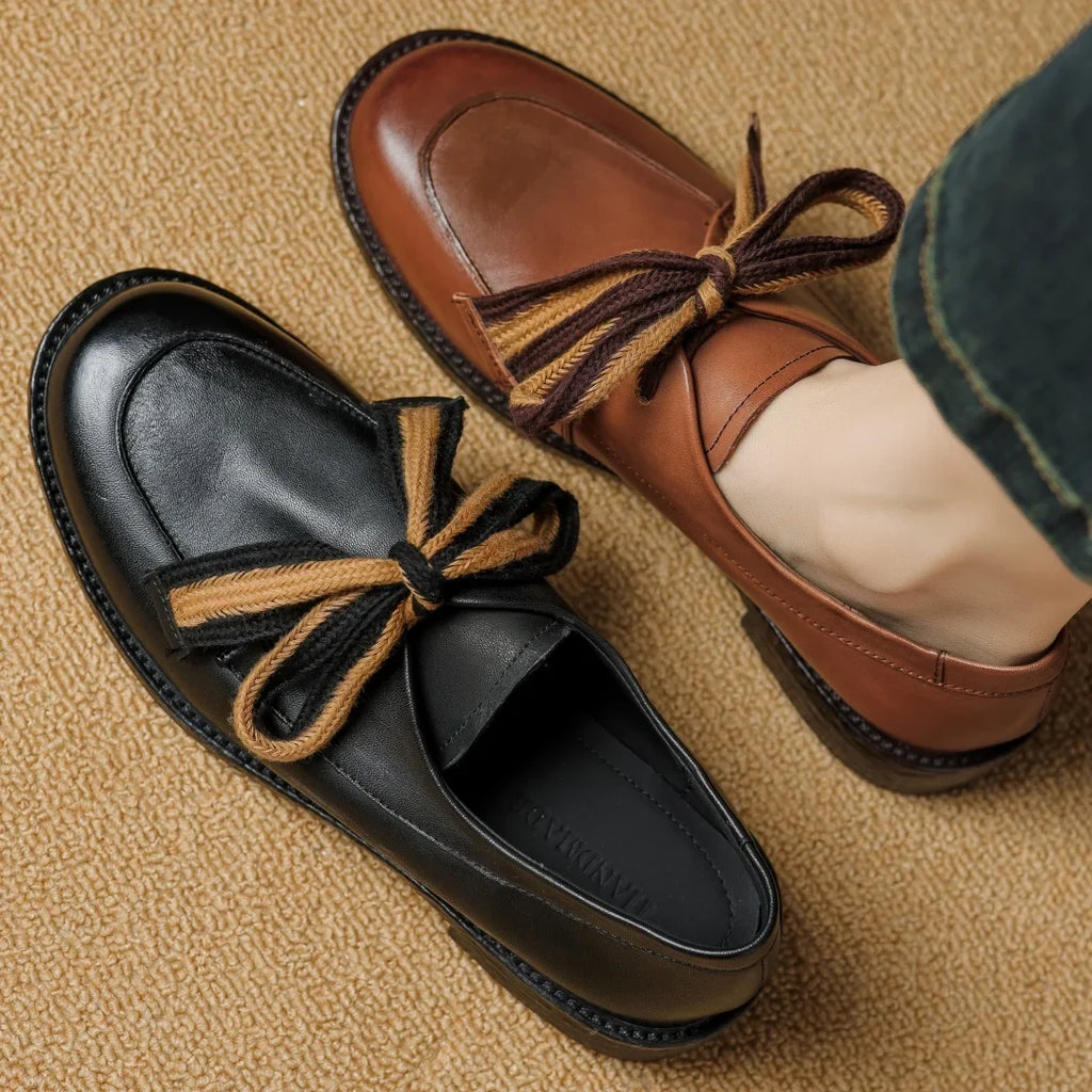 Two-tone woven leather loafer, detail view 7
