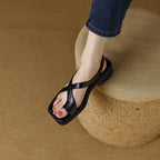 Leather cross strap sandal, detail view 21