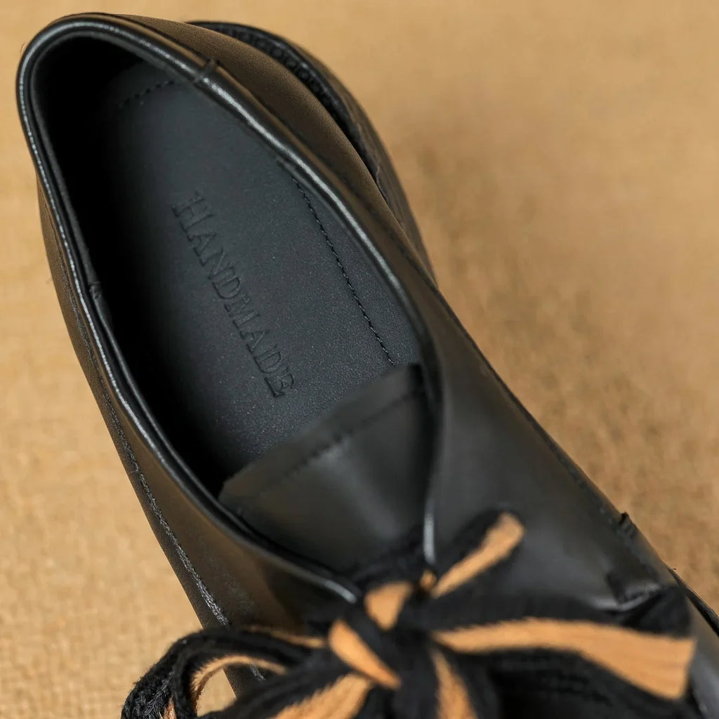 Two-tone woven leather loafer, detail view 19