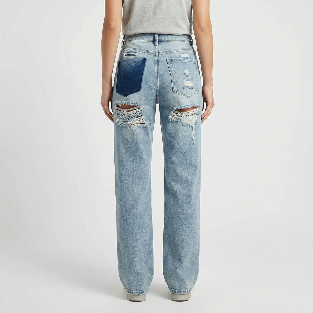 Slidte jeans til damer stylet til et afslappet hverdagslook