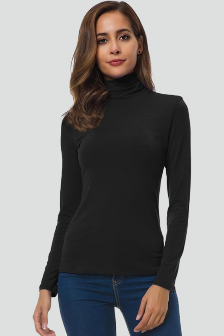 Enkel Rullekrave Sweater til Damer – detalje 7