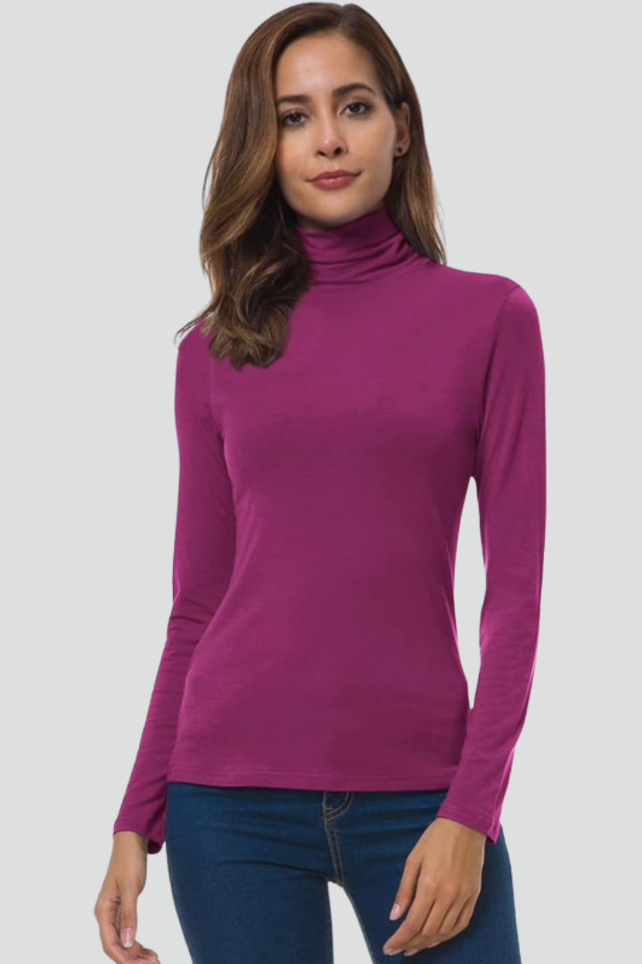 Enkel Rullekrave Sweater til Damer