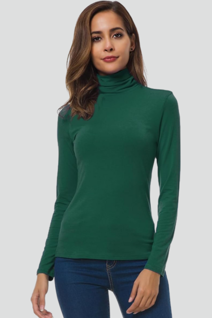 Enkel Rullekrave Sweater til Damer