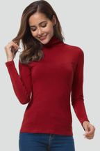 Enkel Rullekrave Sweater til Damer – detalje 3